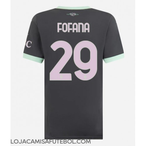 Camisa de Futebol AC Milan Youssouf Fofana #29 Equipamento Alternativo Mulheres 2024-25 Manga Curta